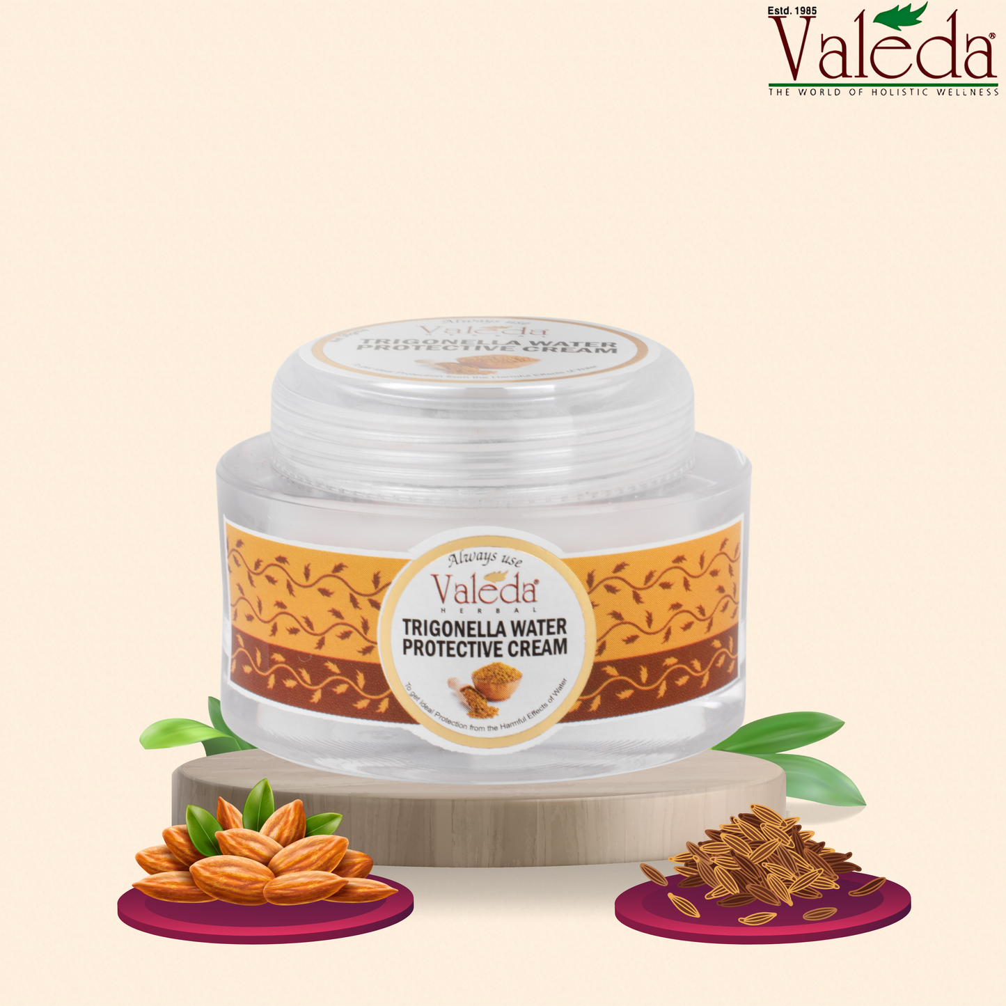 VALEDA HERBAL TRIGONELLA WATER PROTECTIVE CREAM