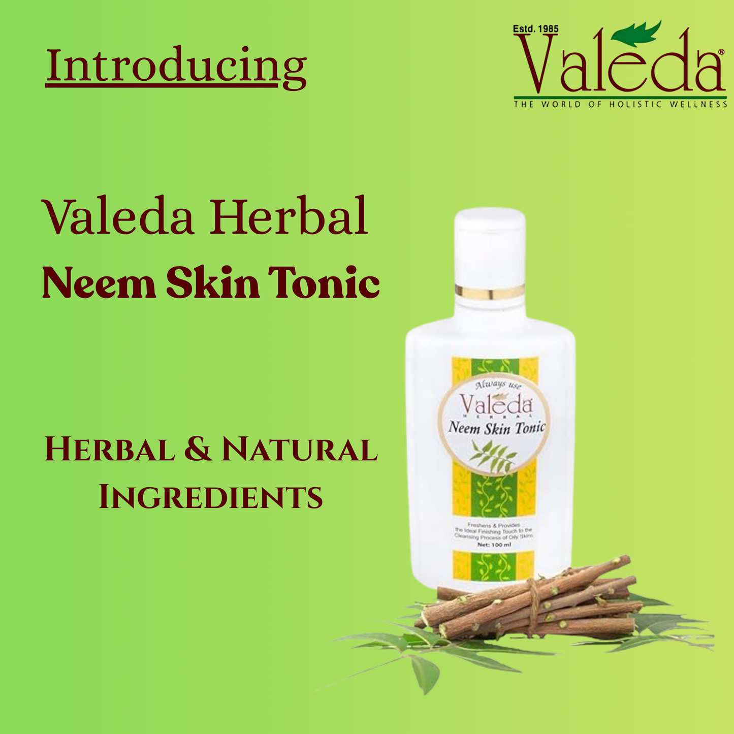 VALEDA HERBAL NEEM SKIN TONIC