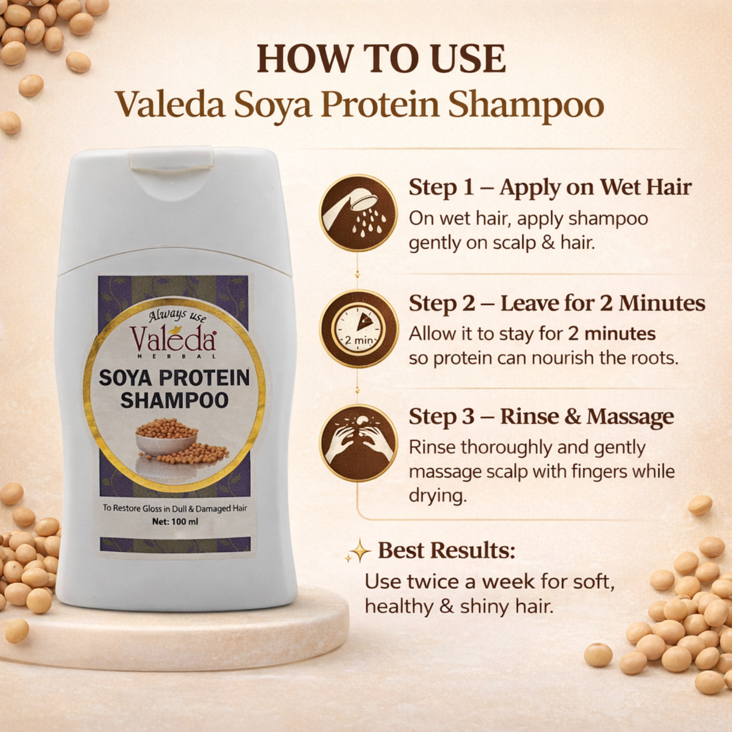 VALEDA HERBAL SOYA PROTEIN SHAMPOO