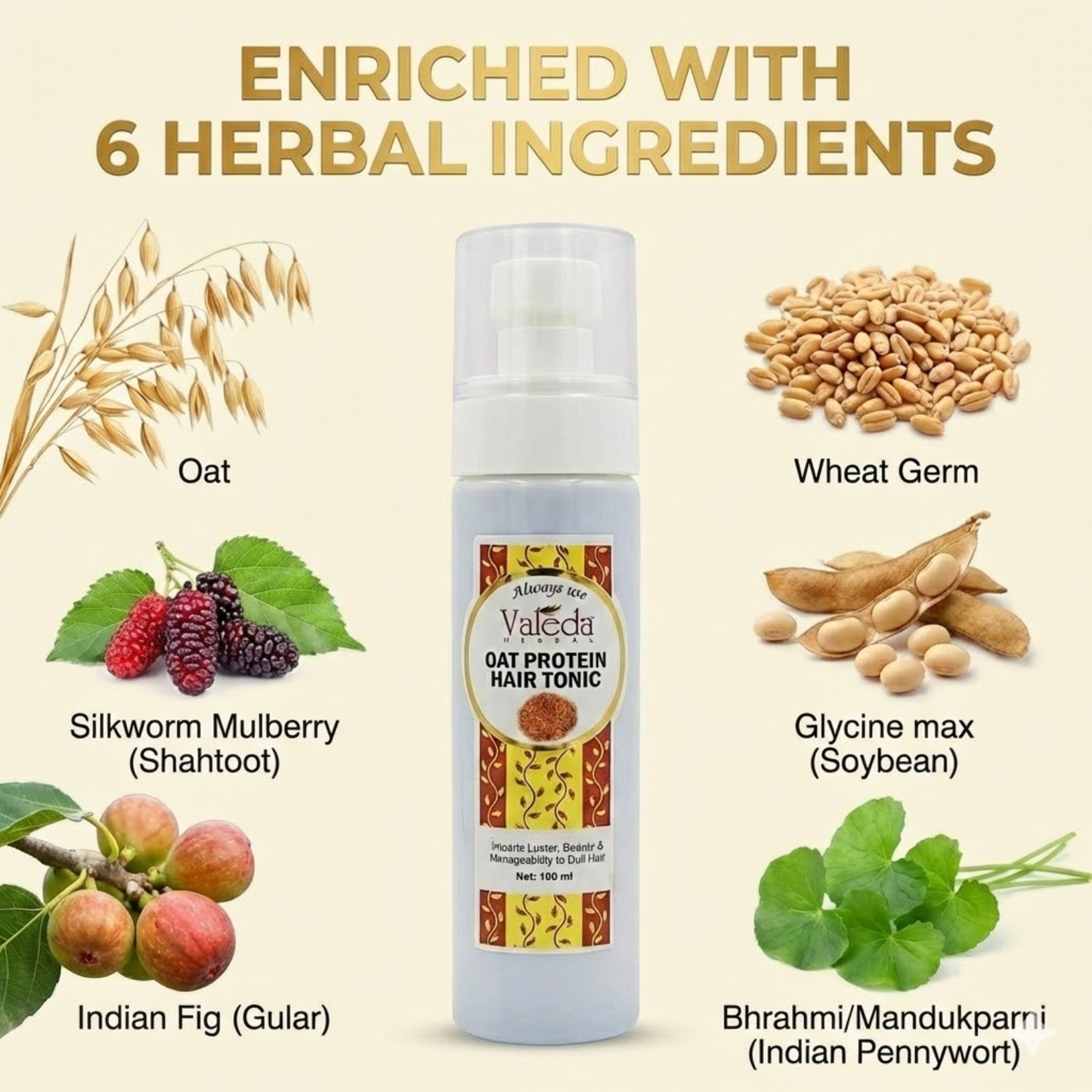 VALEDA HERBAL OAT PROTEIN HAIR TONIC
