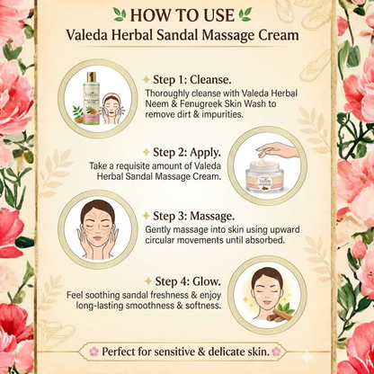 VALEDA HERBAL SANDAL MASSAGE CREAM