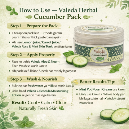 VALEDA HERBAL CUCUMBER PACK