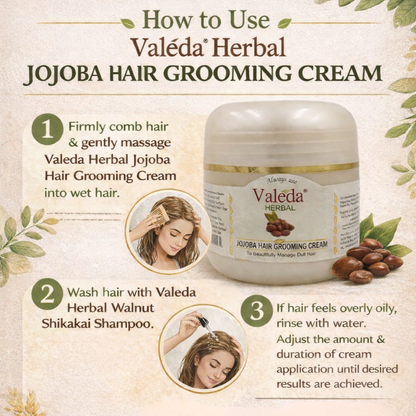 VALEDA HERBAL JOJOBA HAIR GROOMING CREAM