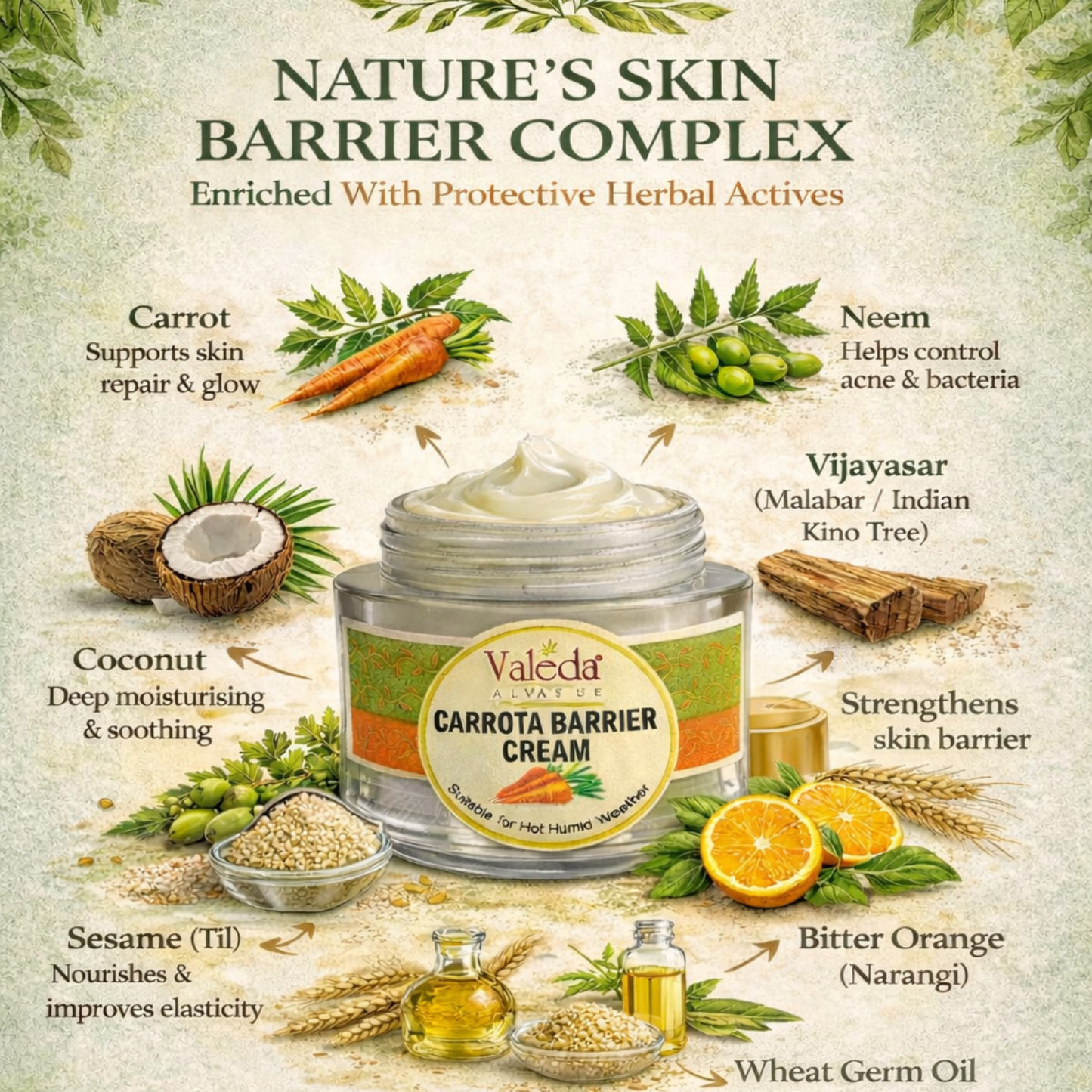 VALEDA HERBAL CARROTA BARRIER CREAM