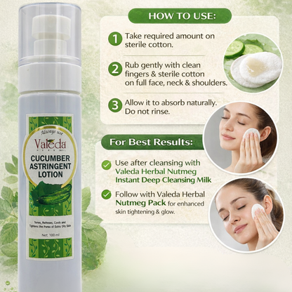 VALEDA HERBAL CUCUMBER ASTRINGENT LOTION