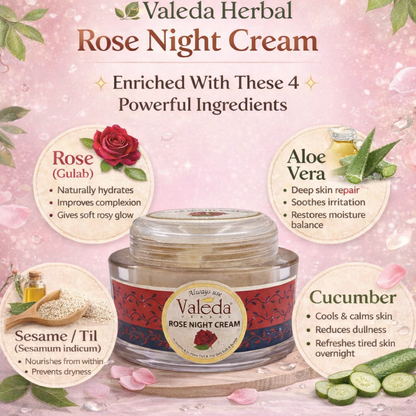 VALEDA HERBAL ROSE NIGHT CREAM