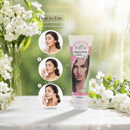 VALEDA HERBAL FAIRNESS CREAM WITH OAT (FOR WOMEN)