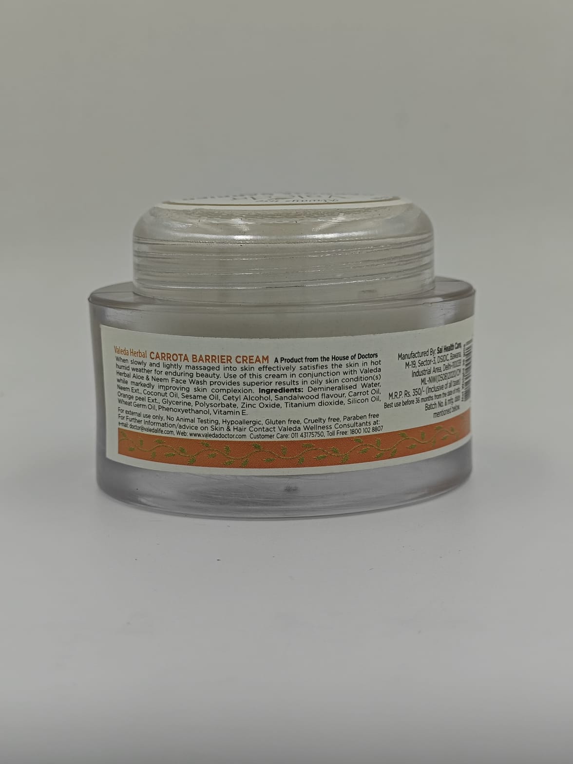 VALEDA HERBAL CARROTA BARRIER CREAM