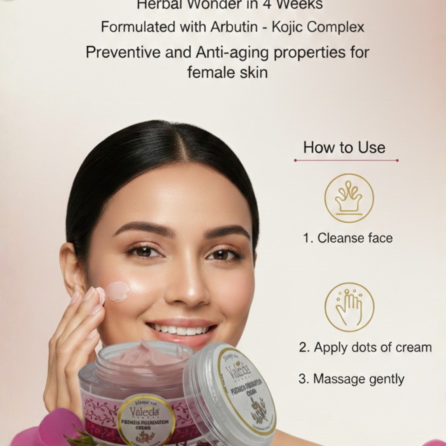 VALEDA HERBAL PISTACIA FOUNDATION CREAM