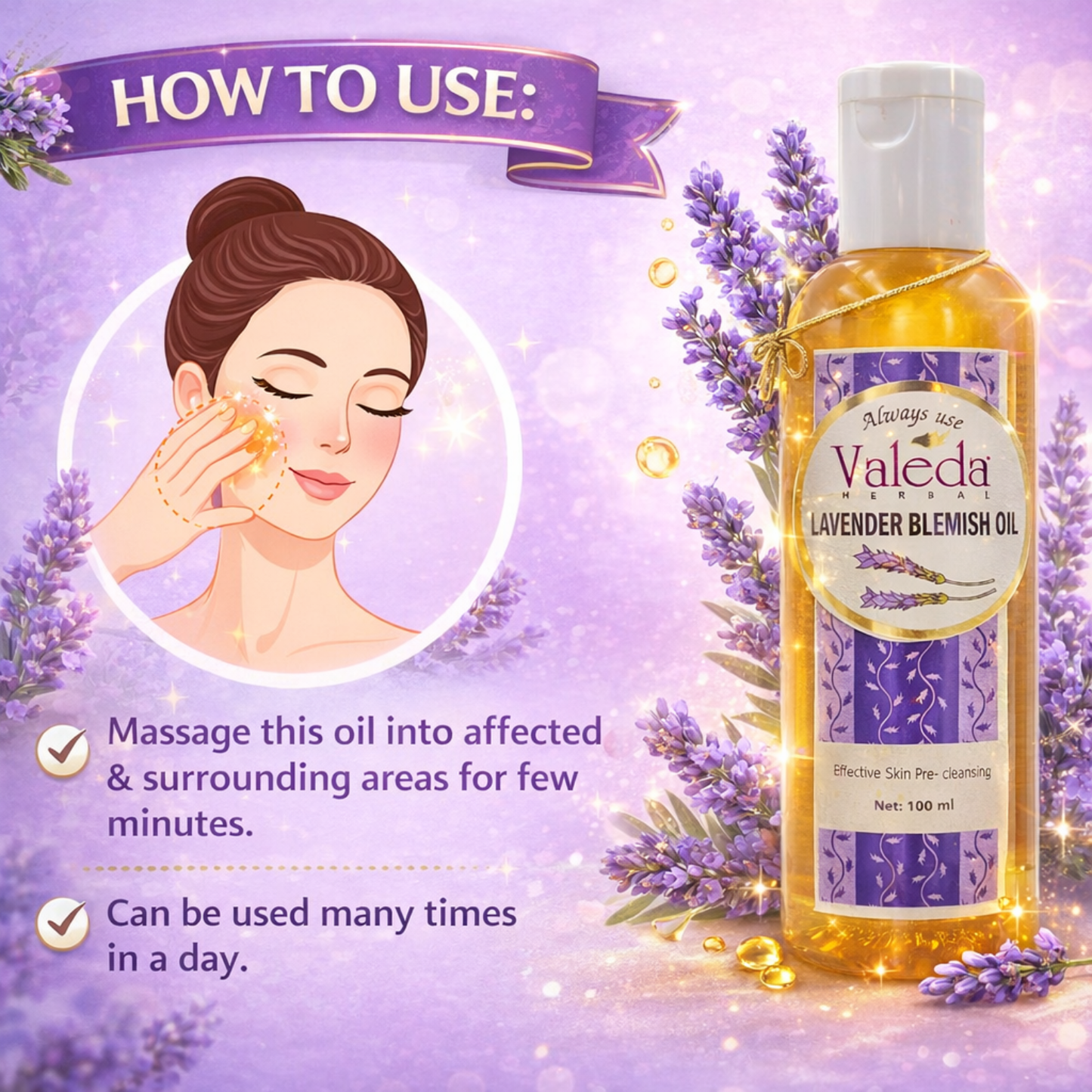VALEDA HERBAL LAVENDER BLEMISH OIL