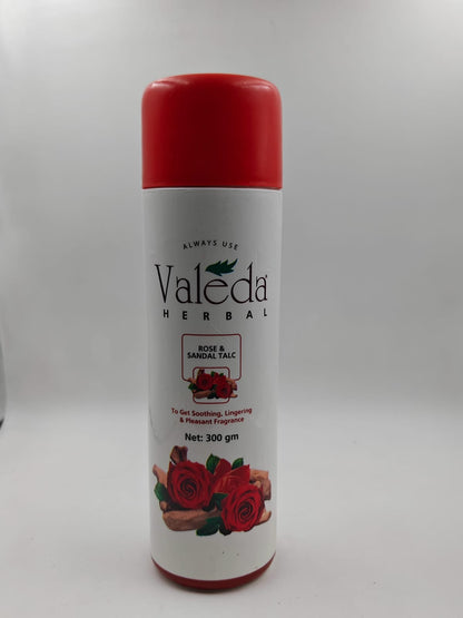 VALEDA HERBAL ROSE & SANDAL TALC