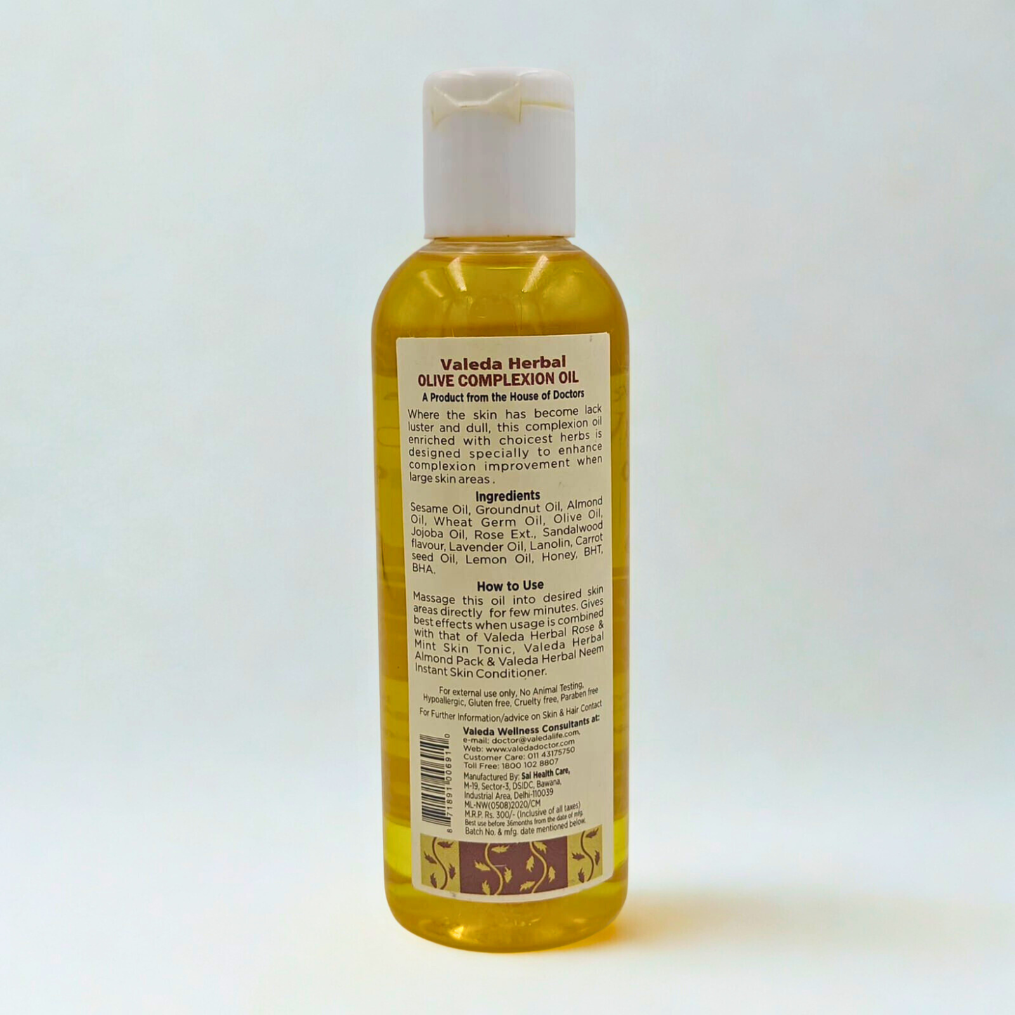 VALEDA HERBAL OLIVE COMPLEXION OIL