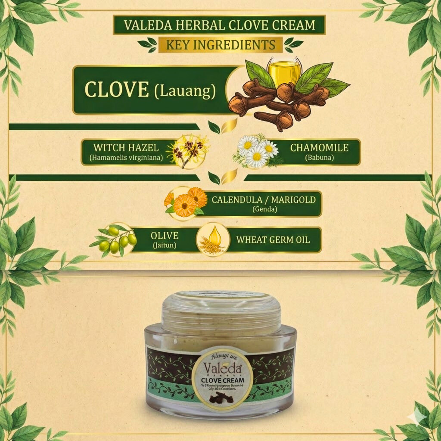 VALEDA HERBAL CLOVE CREAM