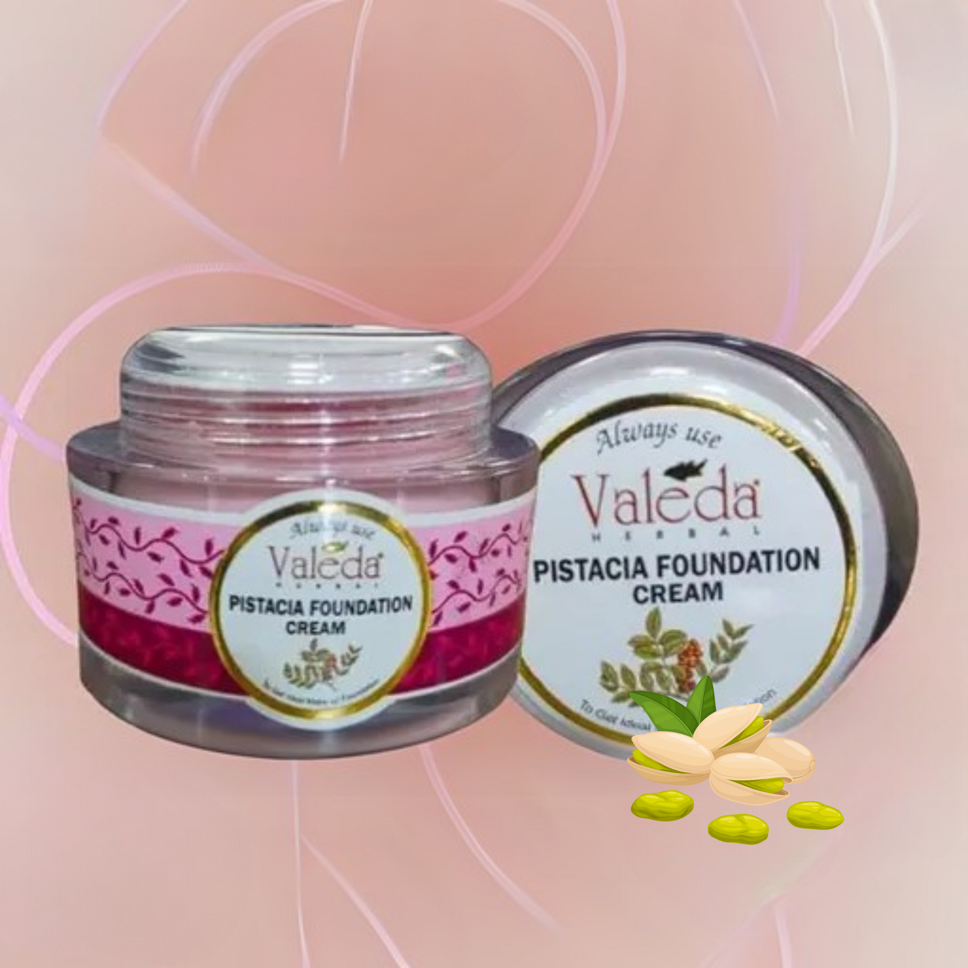 VALEDA HERBAL PISTACIA FOUNDATION CREAM – valedashop