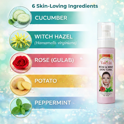 VALEDA HERBAL ROSE & MINT SKIN TONIC