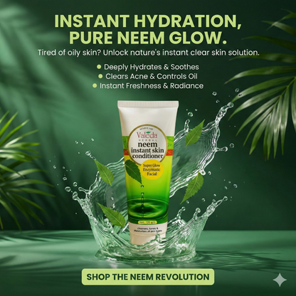 Valeda Neem Instant Skin Conditioner - All in one Skin Care, SLES & Paraben Free, Soap Free 100% Vegan