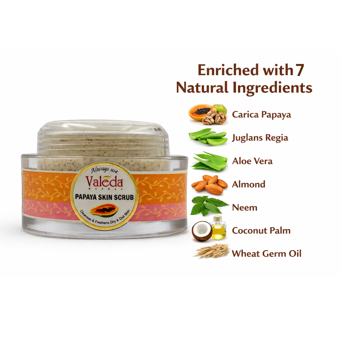 VALEDA HERBAL PAPAYA SKIN SCRUB