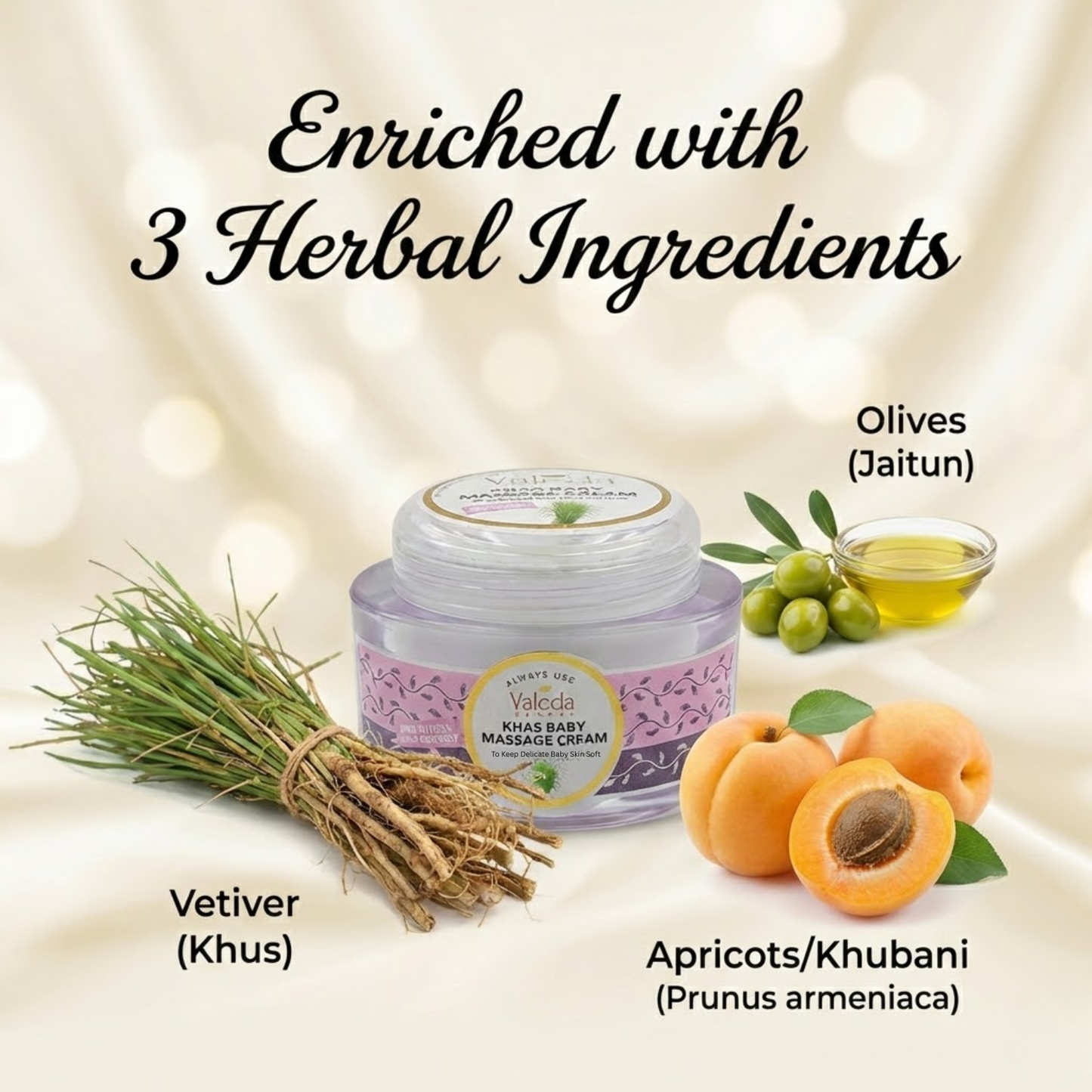 VALEDA HERBAL KHAS BABY MASSAGE CREAM