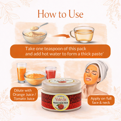 VALEDA HERBAL PEACH SKIN PACK