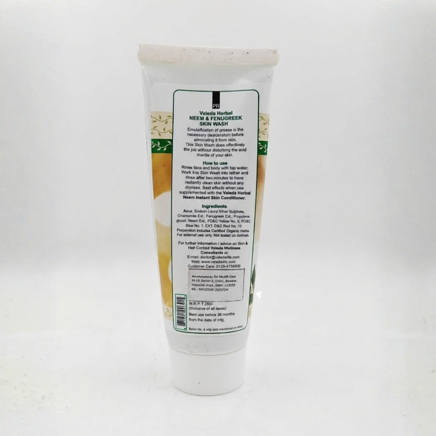 VALEDA HERBAL NEEM & FENUGREEK SKIN WASH