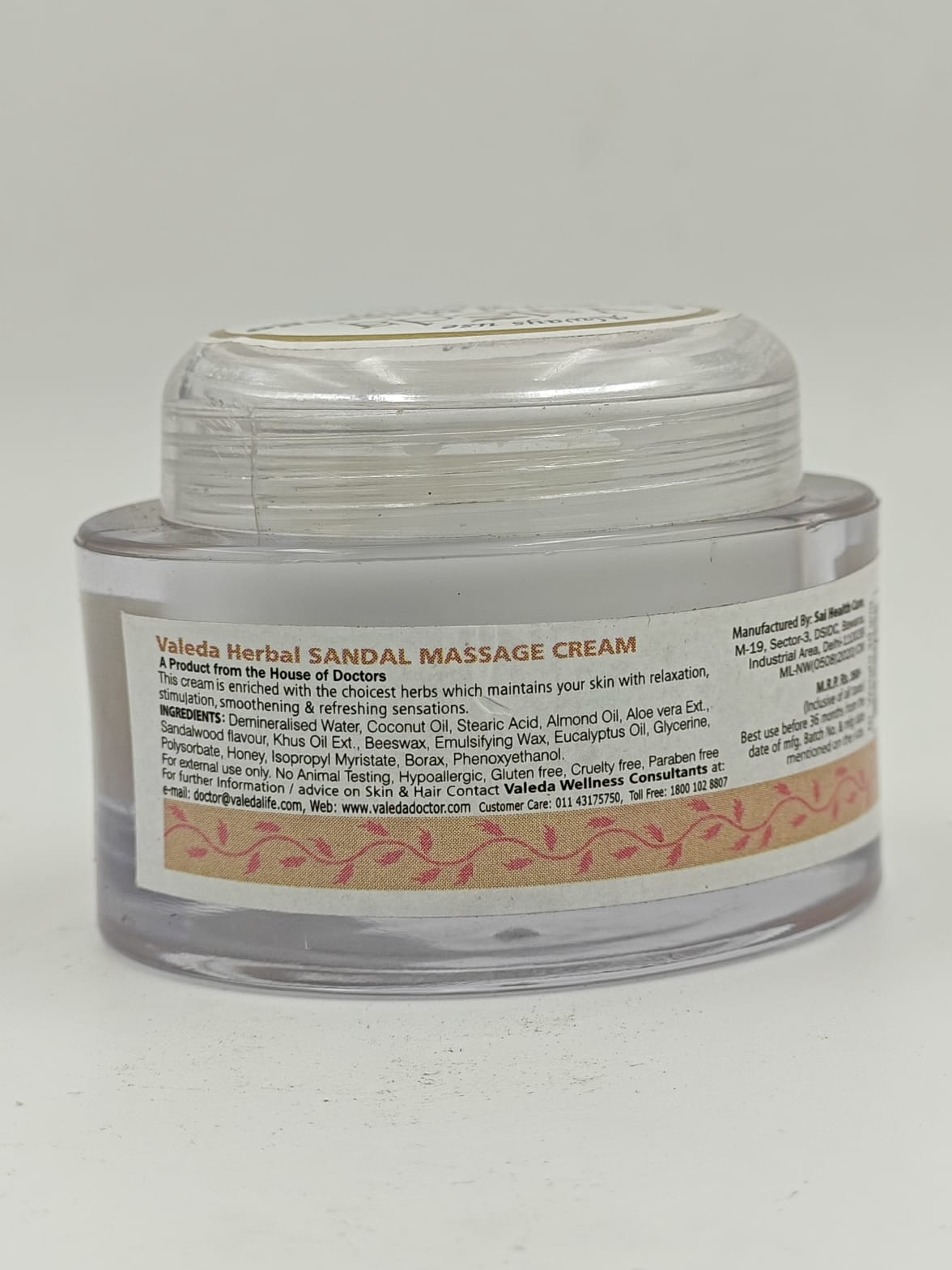 VALEDA HERBAL SANDAL MASSAGE CREAM