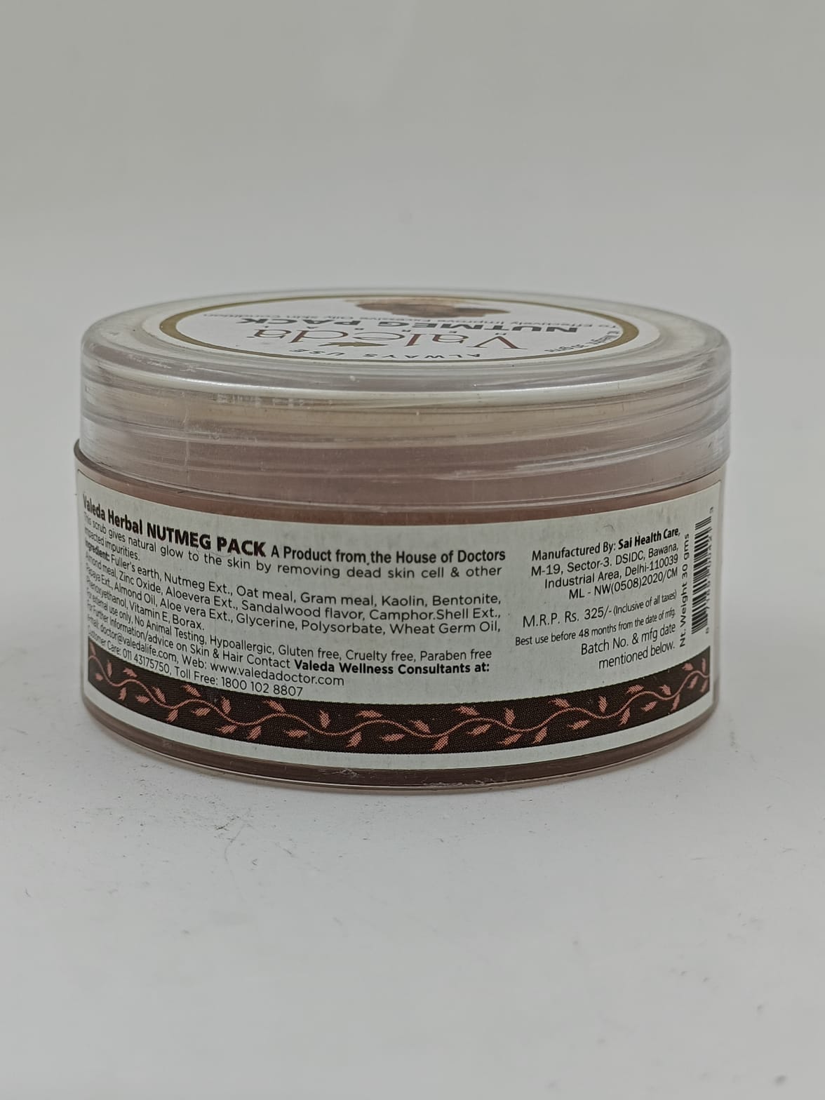 VALEDA HERBAL NUTMEG PACK