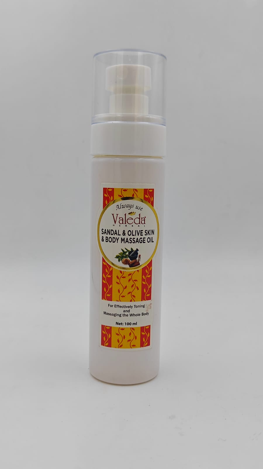 VALEDA HERBAL SANDAL & OLIVE SKIN & BODY MASSAGE OIL